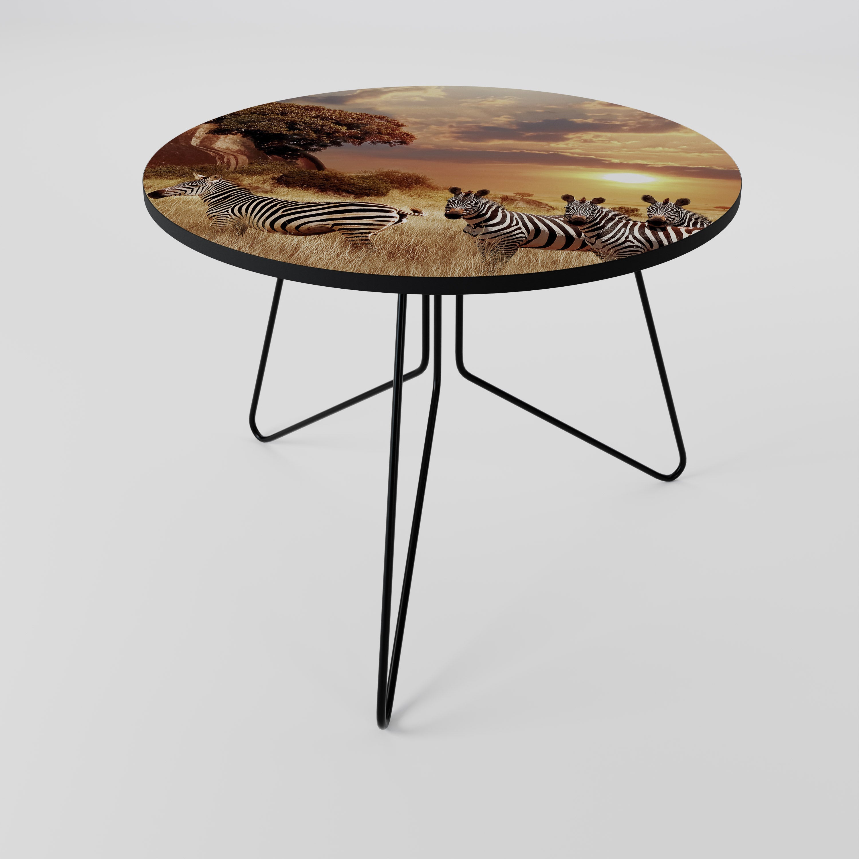 ZEBRA SUNSET SERENADE Couchtisch 69