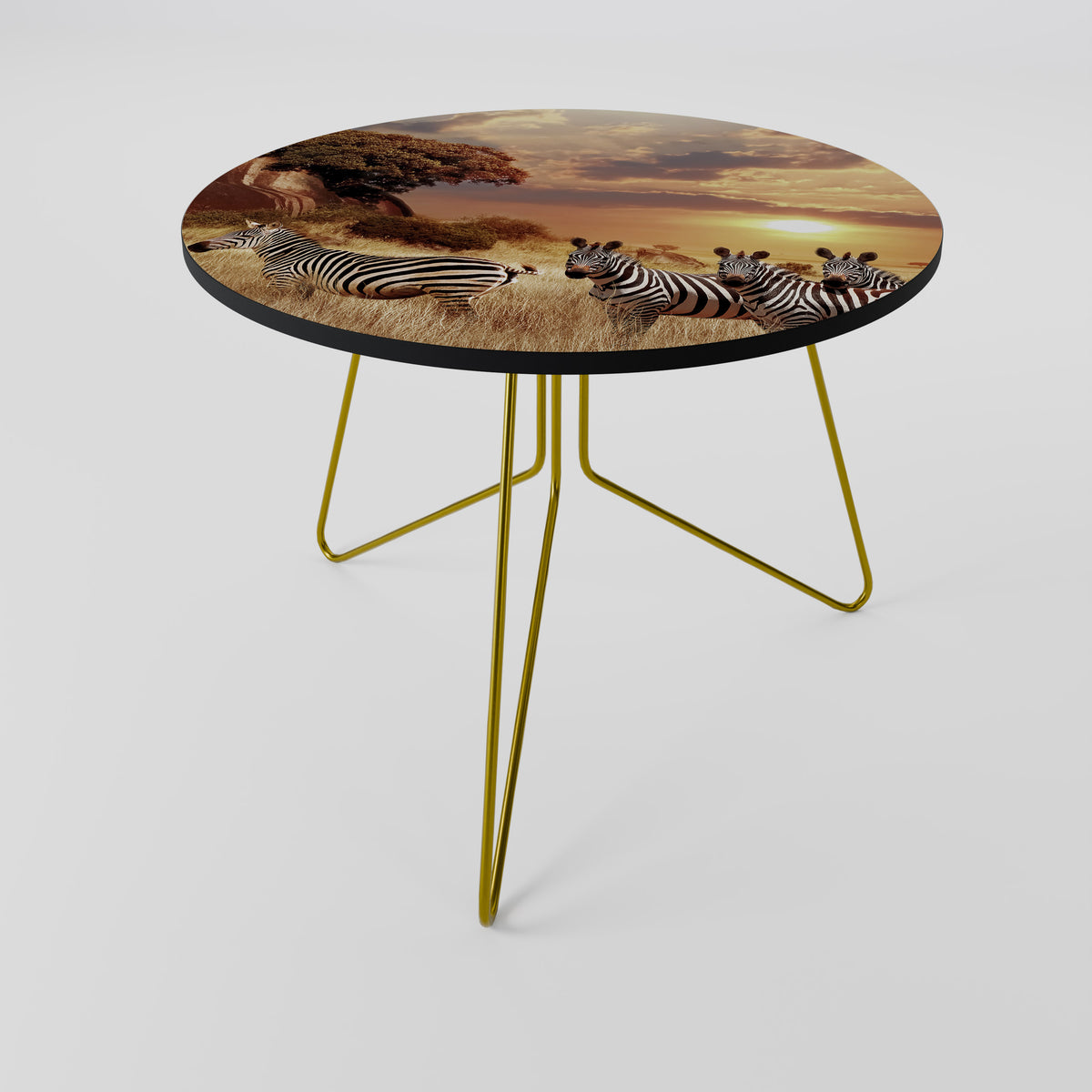 ZEBRA SUNSET SERENADE Couchtisch