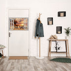 ZEBRA SUNSET VISTA Peel and Stick Horizontal Poster