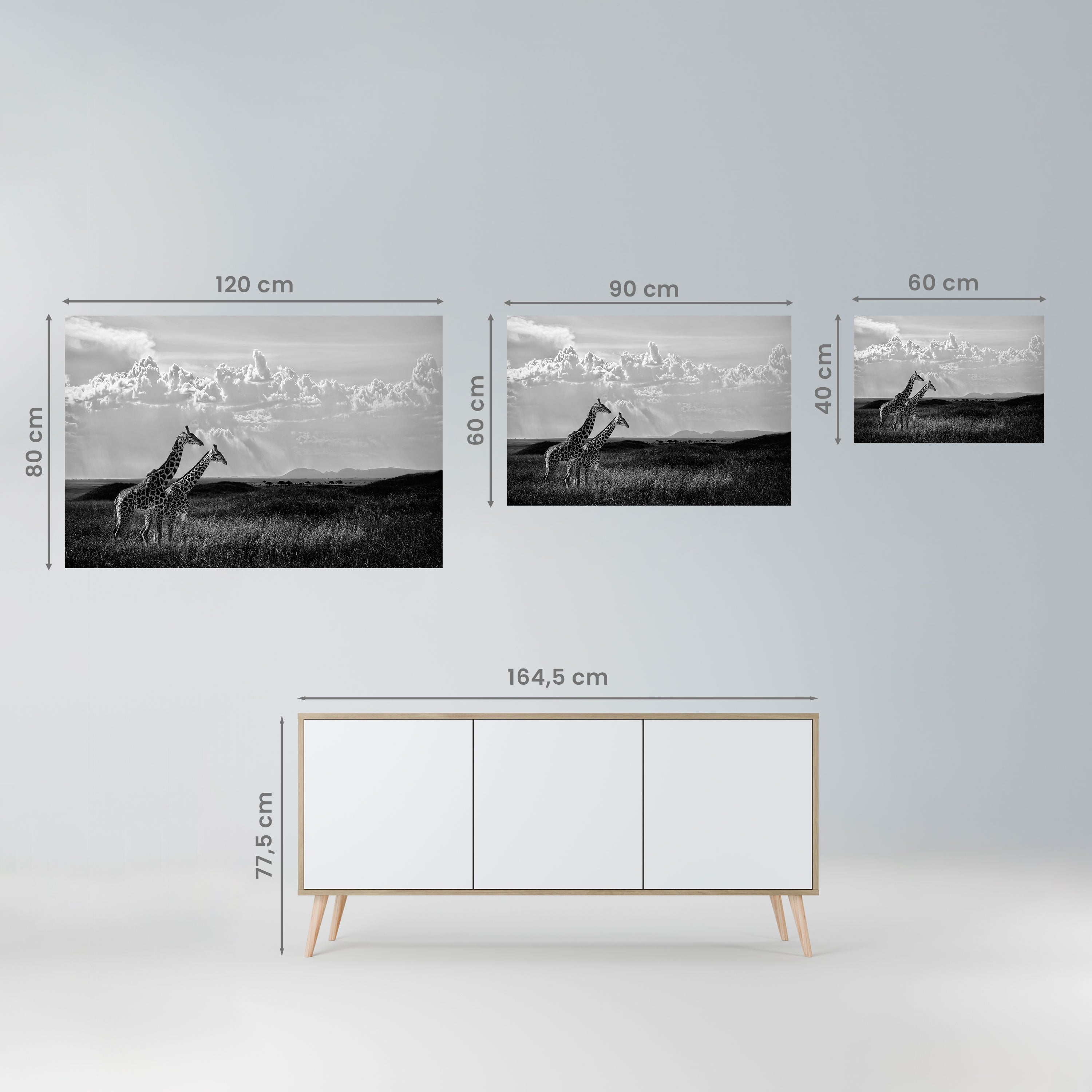 Elegant Heights Unveiled Horizontales Poster zum Abziehen und Aufkleben