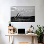 ELEGANT HEIGHTS UNVEILED Selbstklebendes Horizontal-Poster