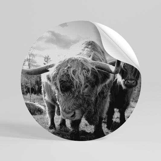 STILLNESS OF OLD SOULS Runder Wandsticker zum Abziehen und Aufkleben