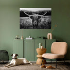 HORNED HERO IN FOCUS Selbstklebendes Horizontal-Poster