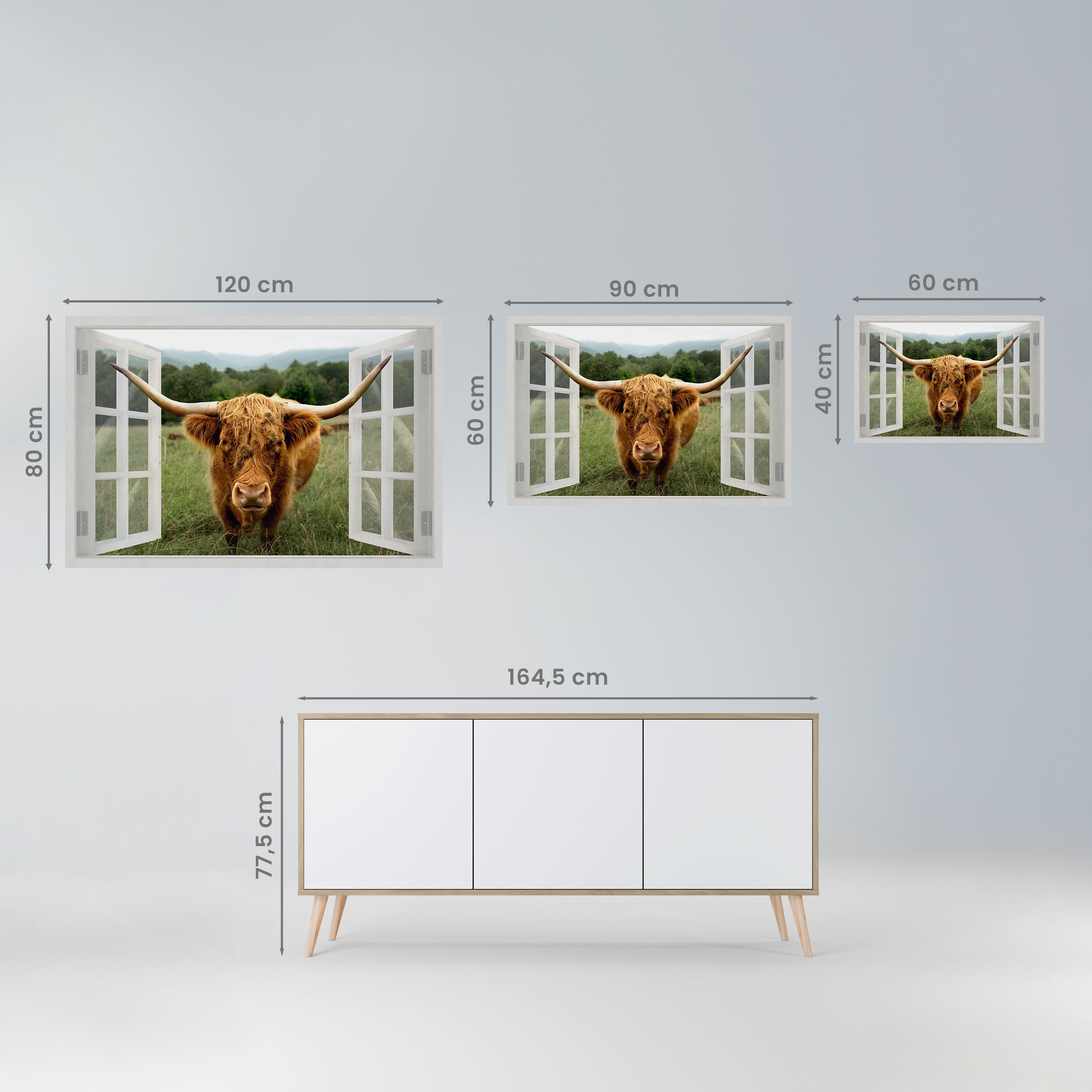 FIELDS OF FOCUS Horizontales Poster zum Abziehen und Aufkleben