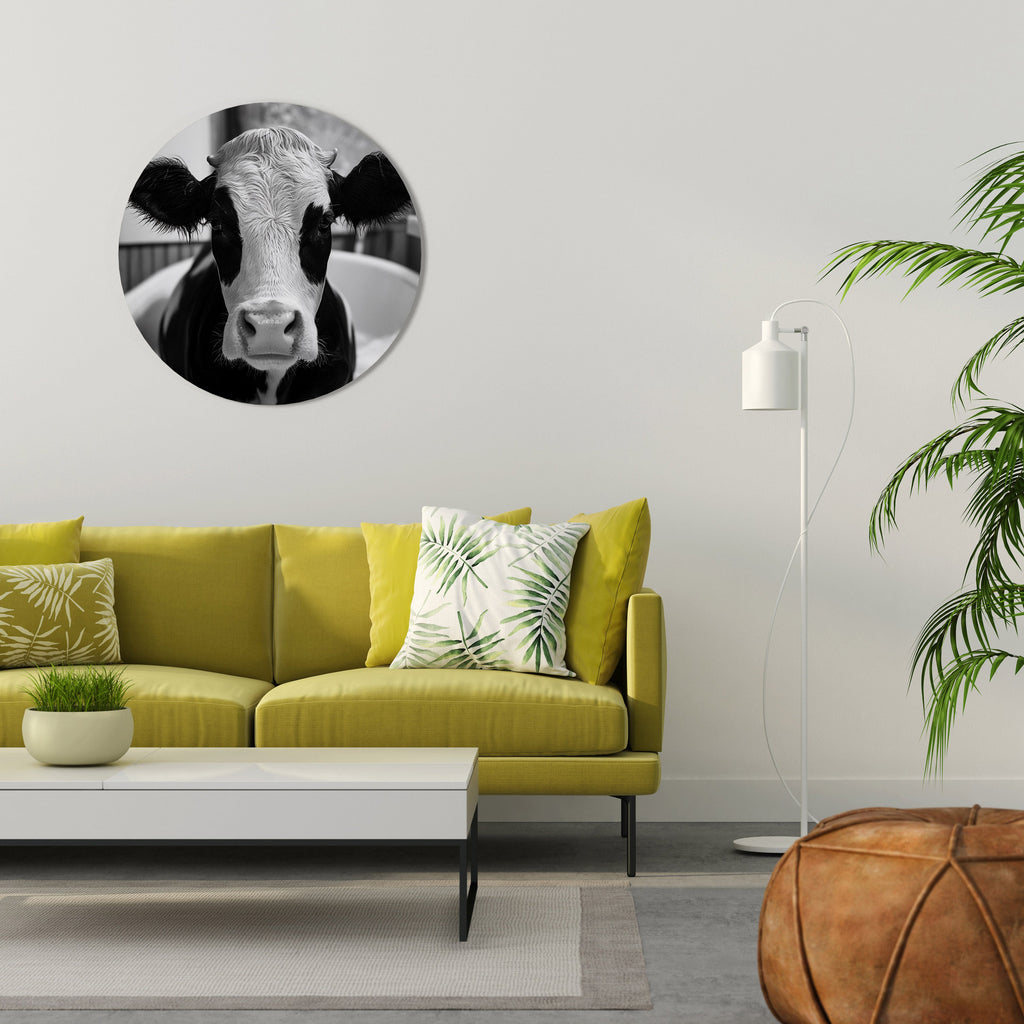 MONOCHROME MOOOD Runde Wandkunst
