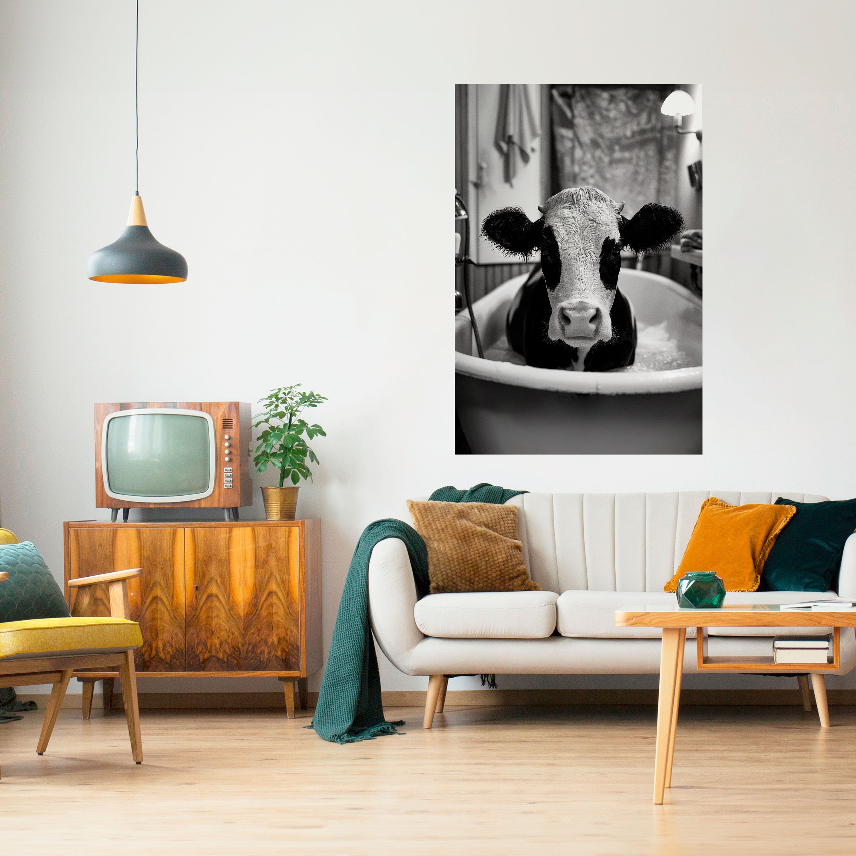 MONOCHROME MOOOD Vertikales Poster zum Abziehen und Aufkleben