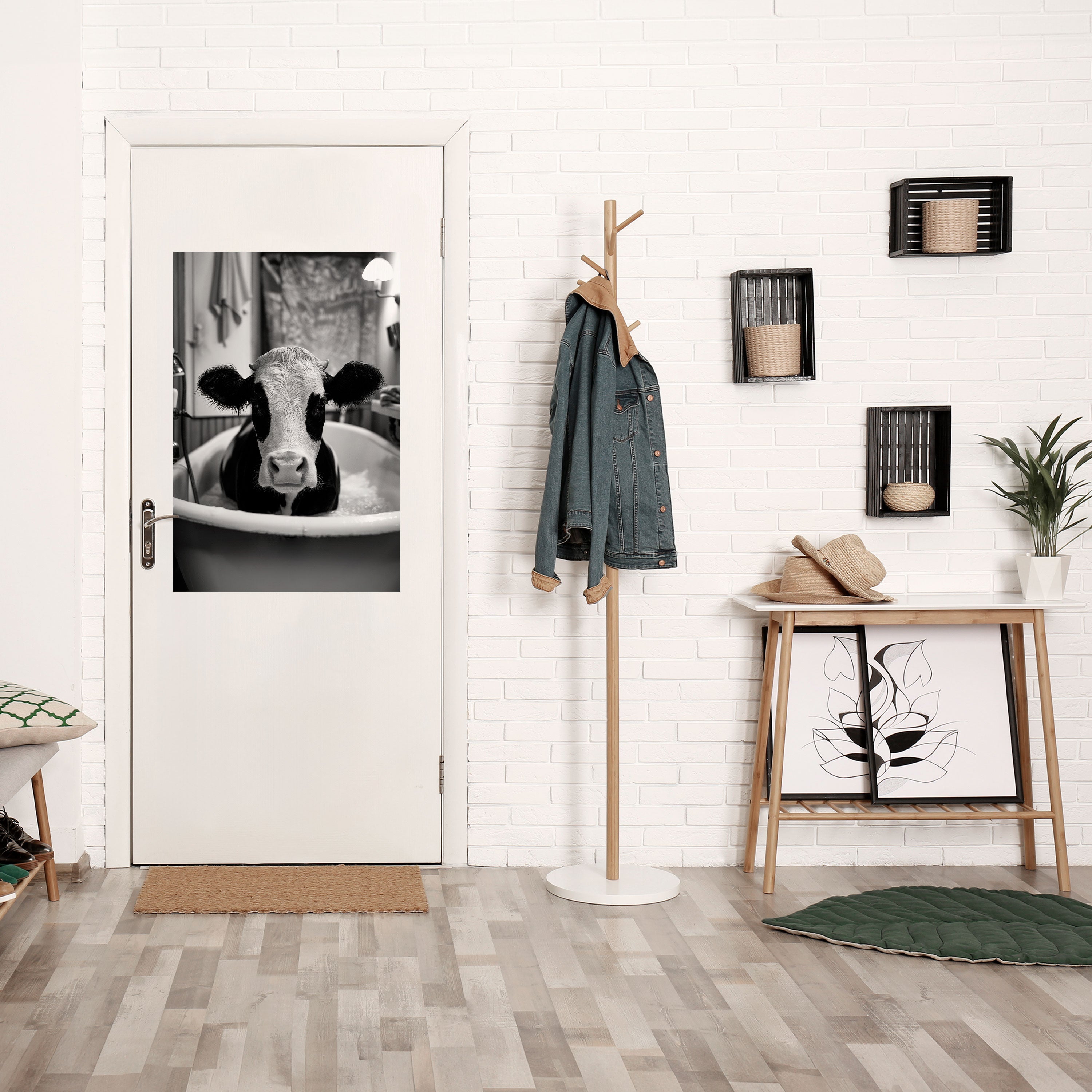 MONOCHROME MOOOD Vertikales Poster zum Abziehen und Aufkleben