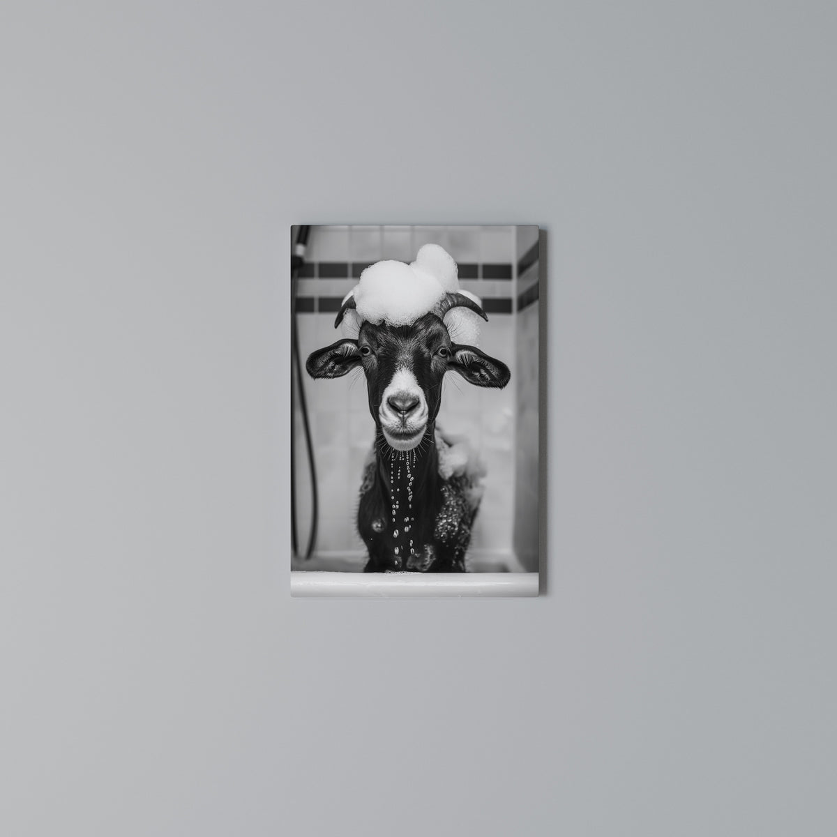 BUBBLE-BATHED BLISS Vertical Canvas Print