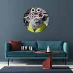 MORNING PIGLET Runde Wanddekoration Ø 69 cm