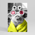 MORNING PIGLET Peel and Stick Vertical Poster