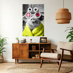 MORNING PIGLET Peel and Stick Vertical Poster