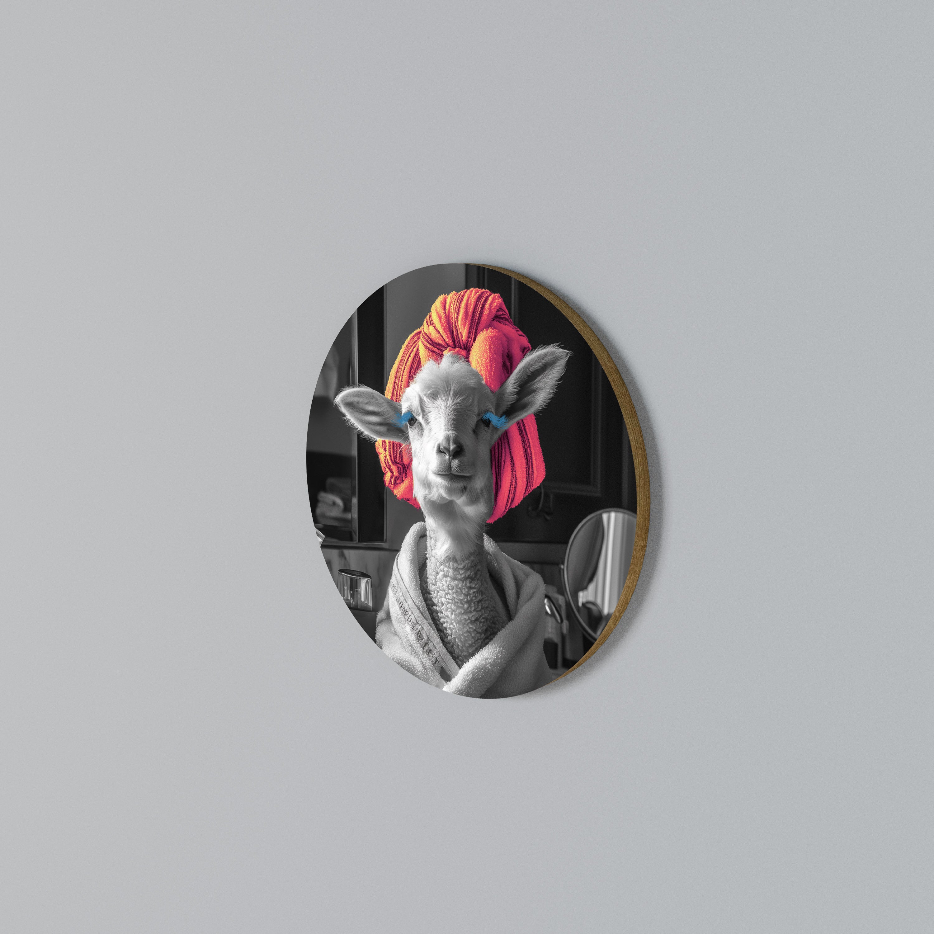 COUTURE CUDDLE Rundes Wandbild