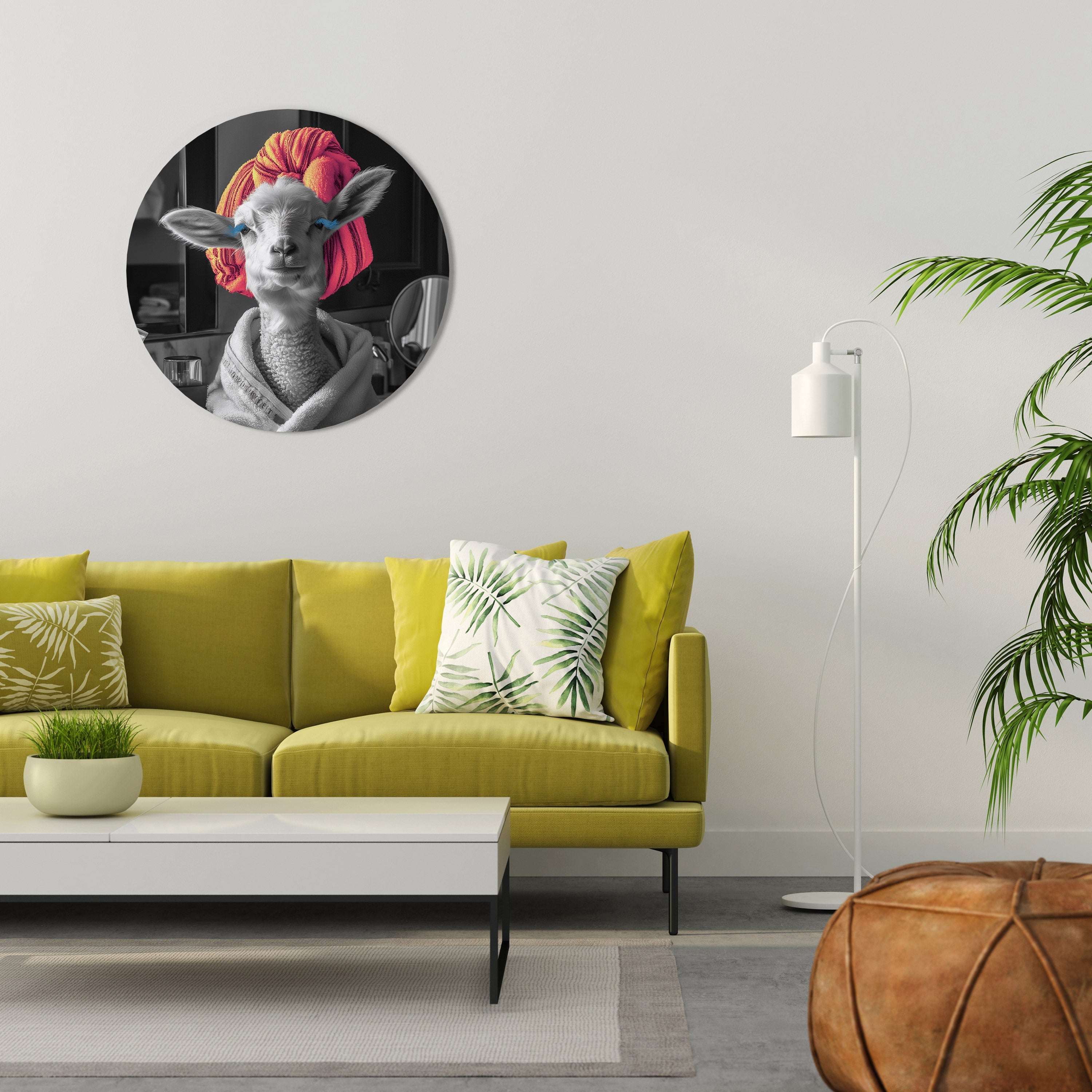 COUTURE CUDDLE Runde Wandkunst