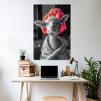 COUTURE CUDDLE Peel and Stick Vertical Poster