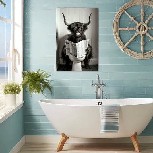 MOO-DY NEWS BREAK Vertical Canvas Print