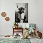 MOO-DY NEWS BREAK Selbstklebendes Poster - Hochformat