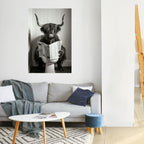 MOO-DY NEWS BREAK Selbstklebendes Poster - Hochformat