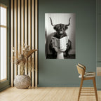 MOO-DY NEWS BREAK Selbstklebendes Poster - Hochformat