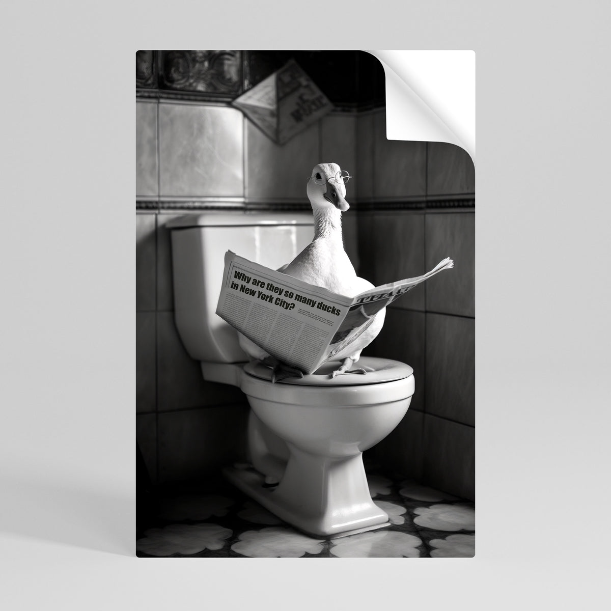 DUCKS IN THE CITY Selbstklebendes Poster - Hochformat