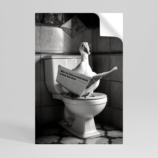 DUCKS IN THE CITY Selbstklebendes Poster - Hochformat