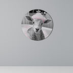 PINK CLOUD BATH TIME Runde Wanddekoration Ø 69 cm