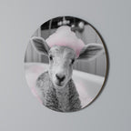 PINK CLOUD BATH TIME Runde Wanddekoration Ø 69 cm