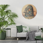 GORILLA GROOVE Runde Wanddekoration Ø 69 cm