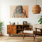 GORILLA GROOVE Selbstklebendes Horizontal-Poster