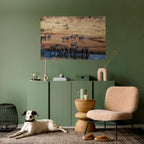 THE ZEBRA HARMONY Selbstklebendes Horizontal-Poster