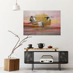 ELEGANT FLIGHT SYMPHONY Selbstklebendes Horizontal-Poster