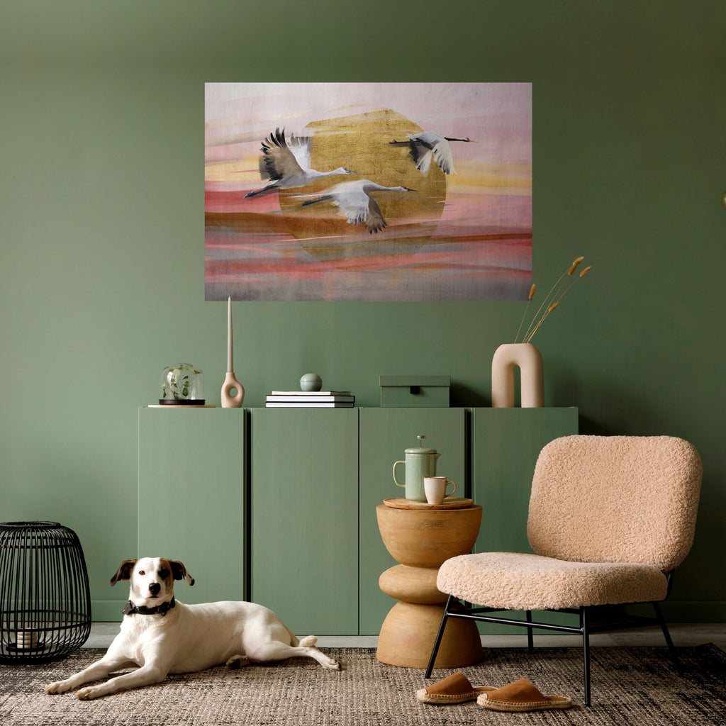 Elegantes horizontales Poster „Flight Symphony“ zum Abziehen und Aufkleben