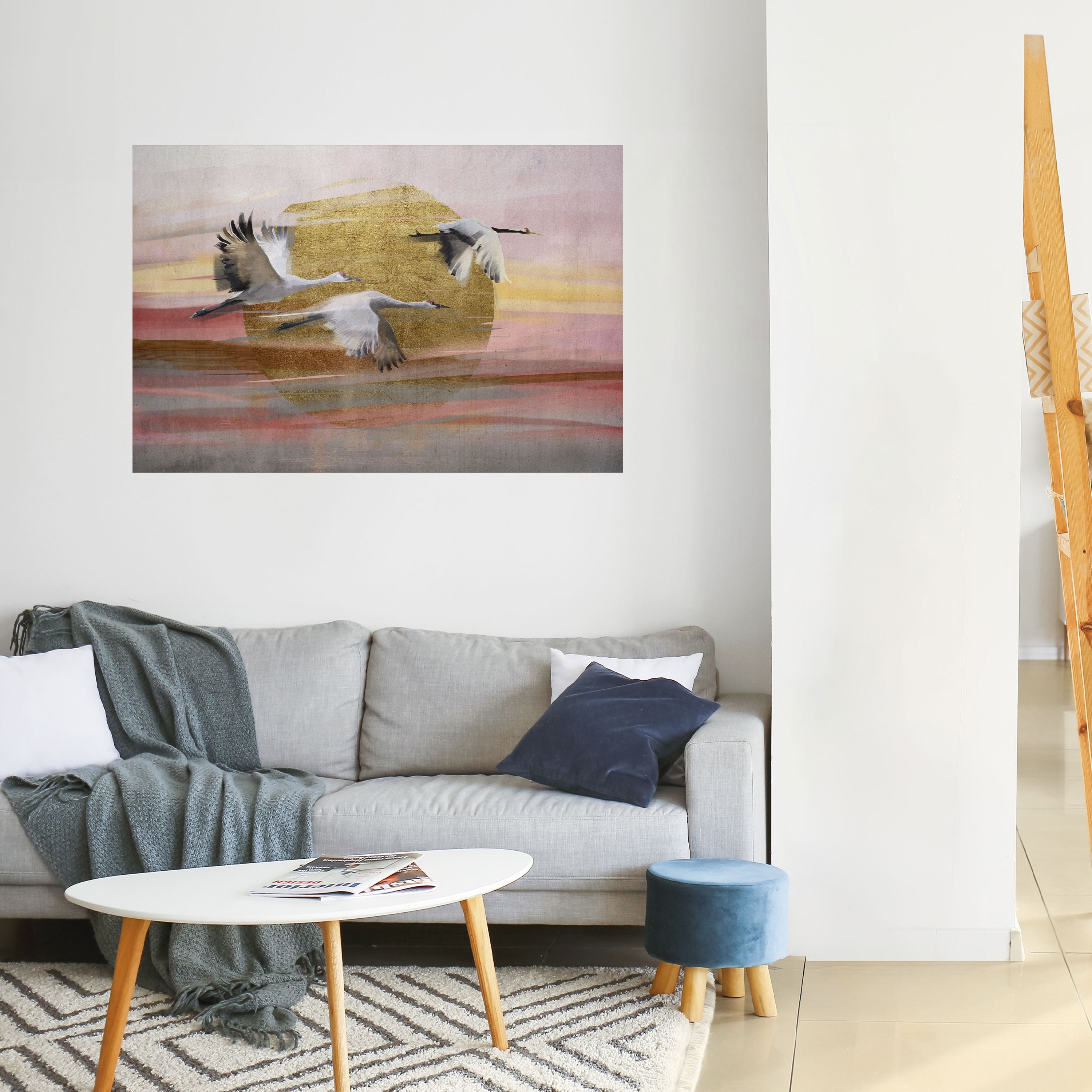 Elegantes horizontales Poster „Flight Symphony“ zum Abziehen und Aufkleben