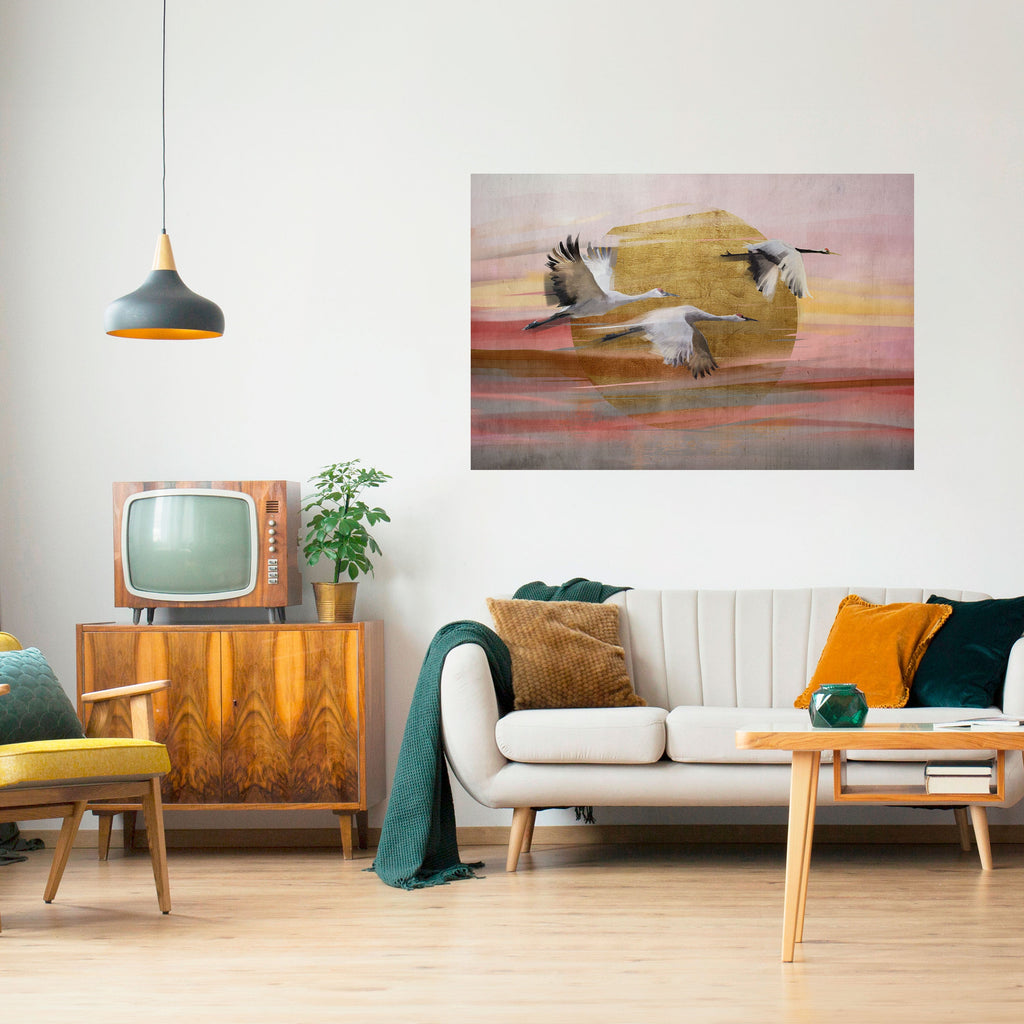 Elegantes horizontales Poster „Flight Symphony“ zum Abziehen und Aufkleben