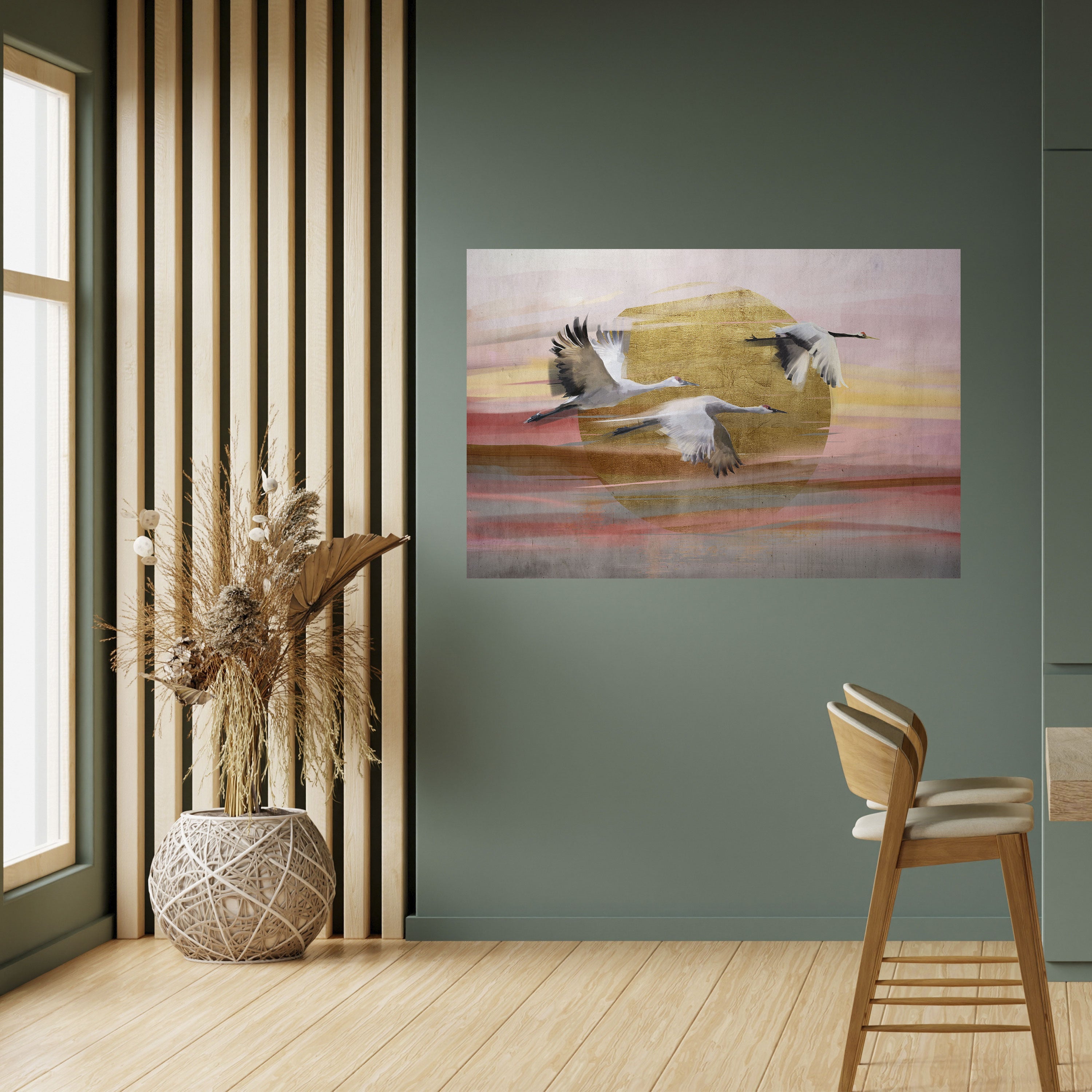 Elegantes horizontales Poster „Flight Symphony“ zum Abziehen und Aufkleben