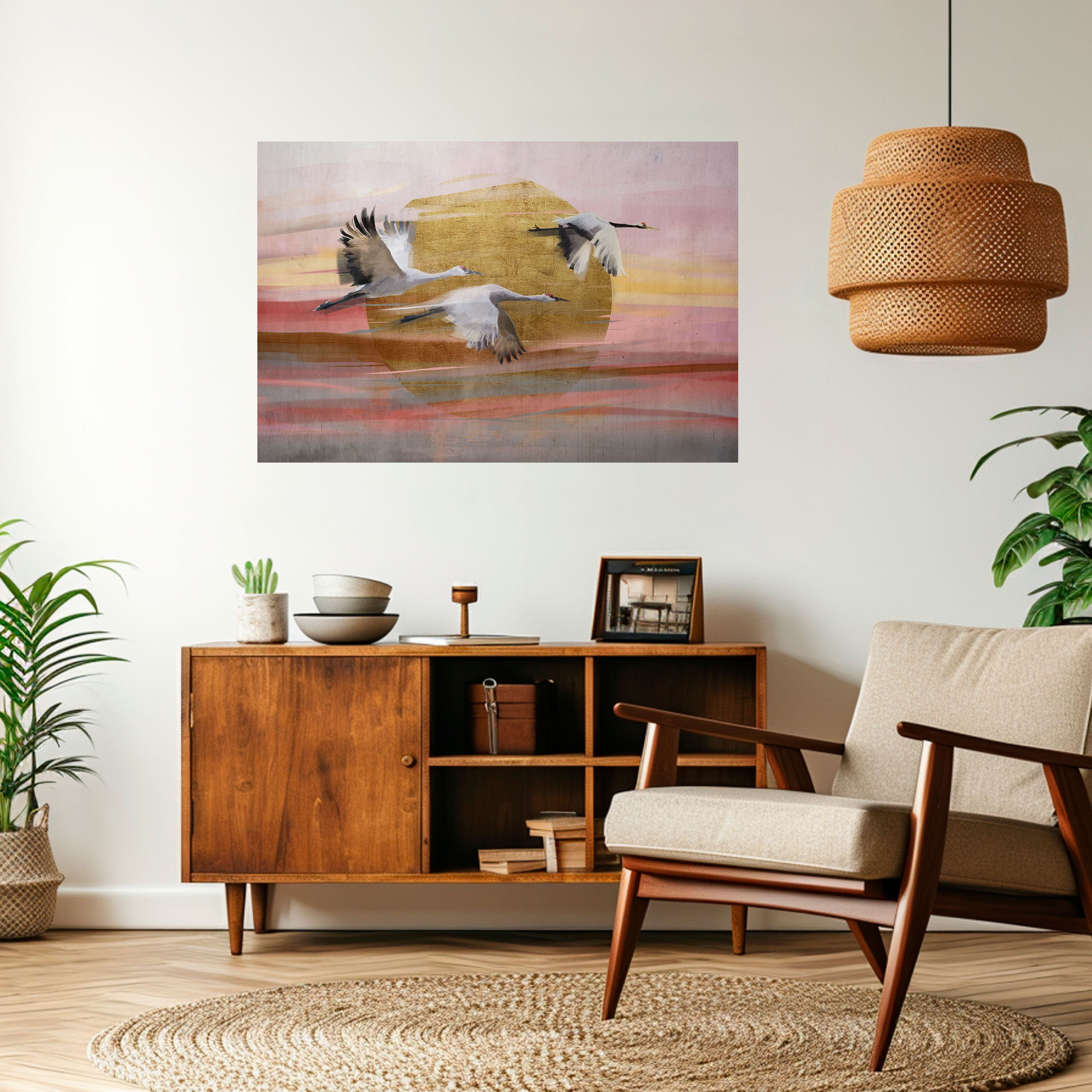 Elegantes horizontales Poster „Flight Symphony“ zum Abziehen und Aufkleben
