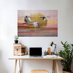 ELEGANT FLIGHT SYMPHONY Selbstklebendes Horizontal-Poster