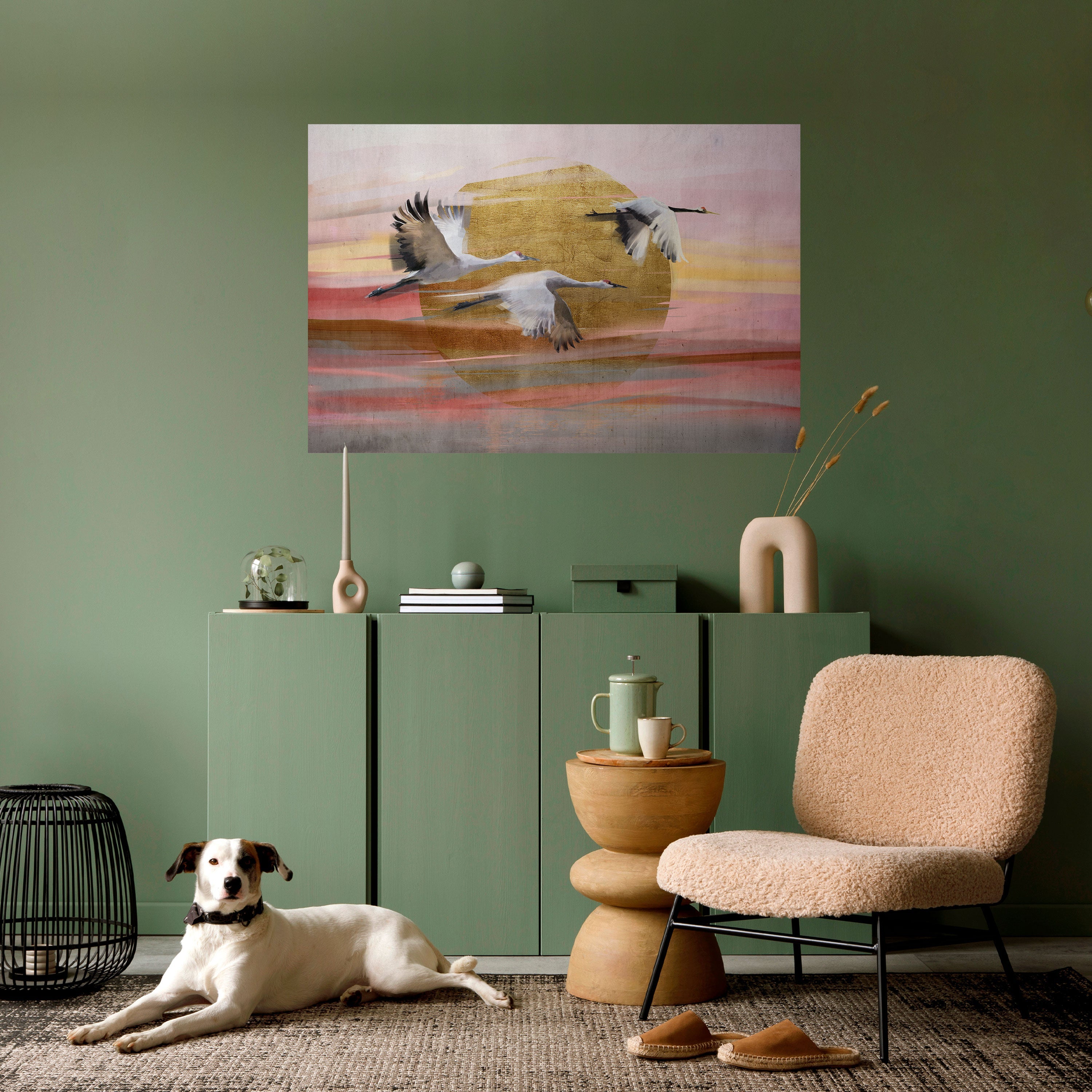 Elegantes horizontales Poster „Flight Symphony“ zum Abziehen und Aufkleben