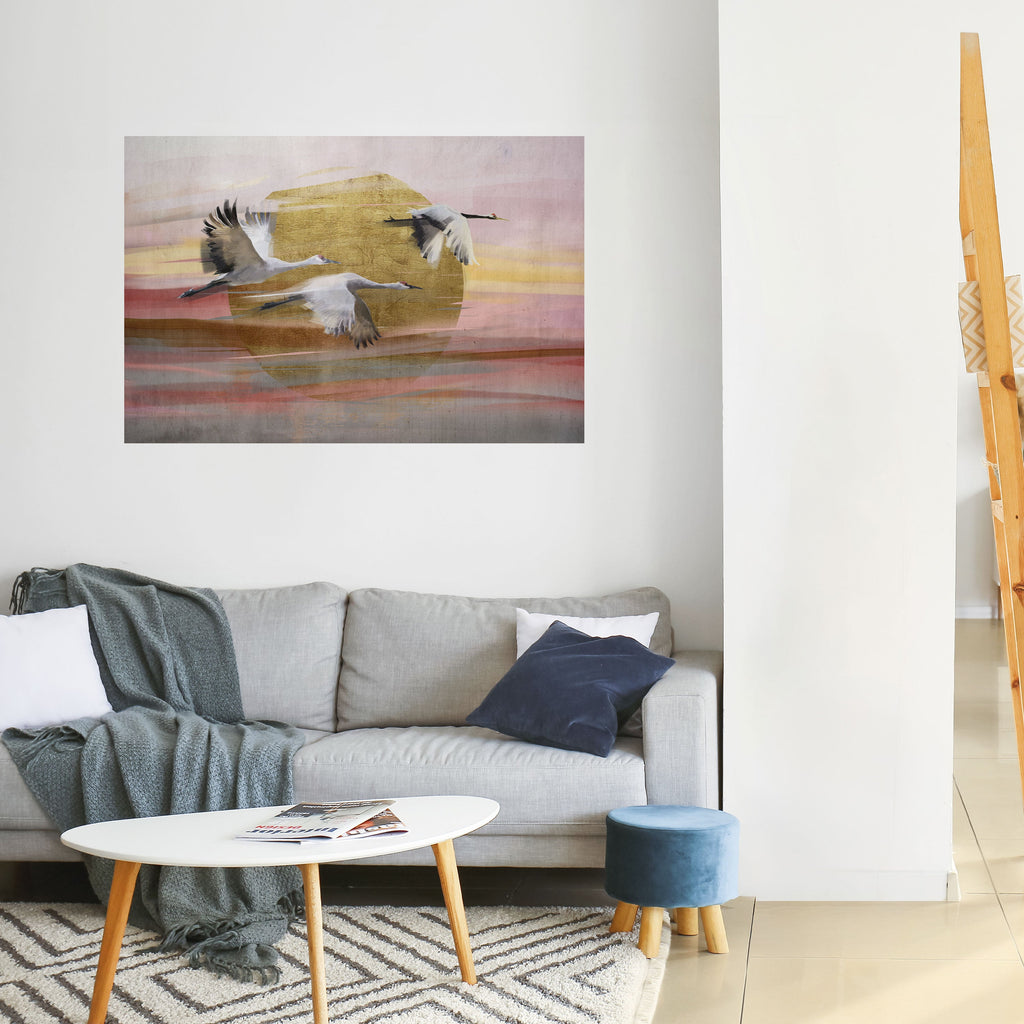Elegantes horizontales Poster „Flight Symphony“ zum Abziehen und Aufkleben