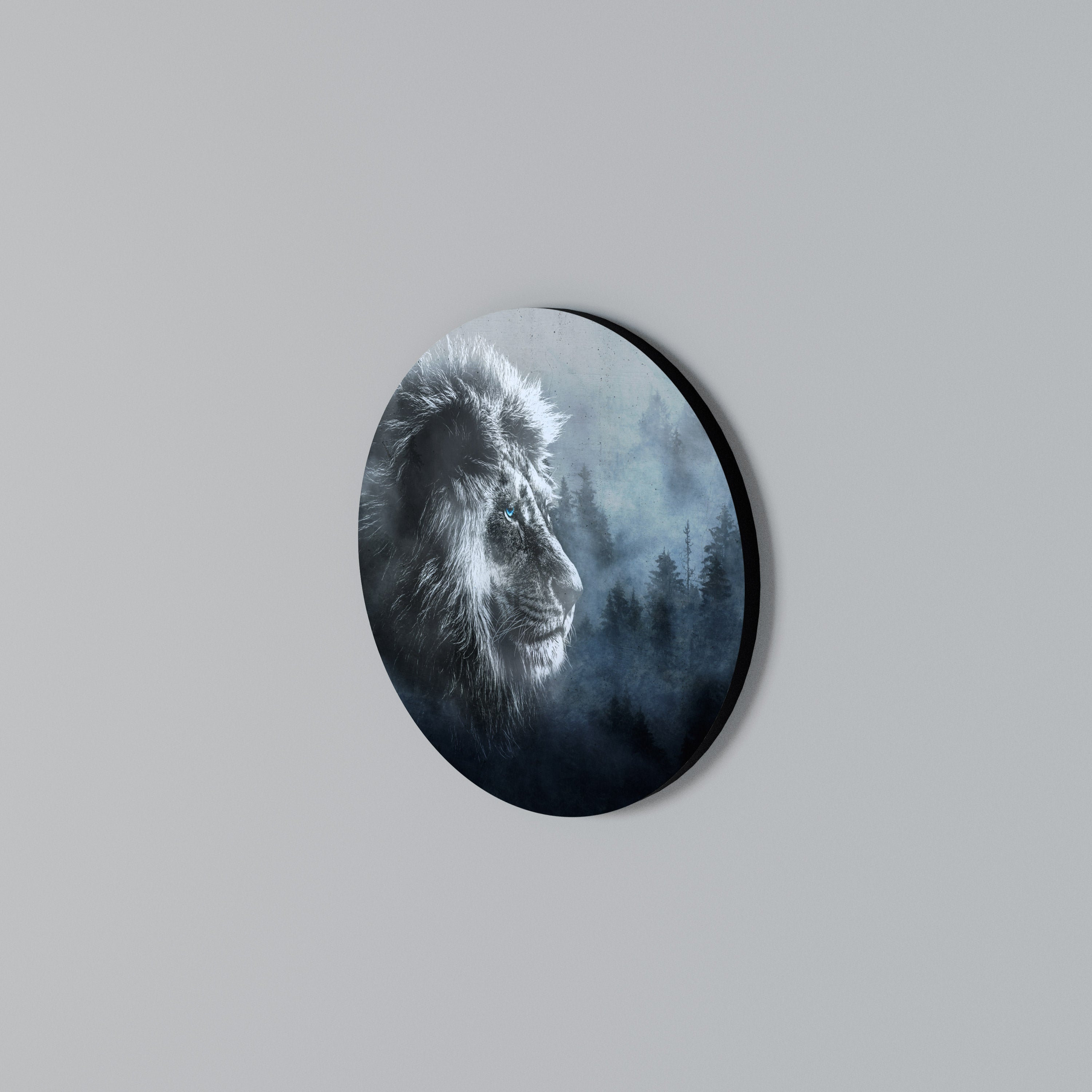 FROSTED ROYALTY Rundes Wandbild