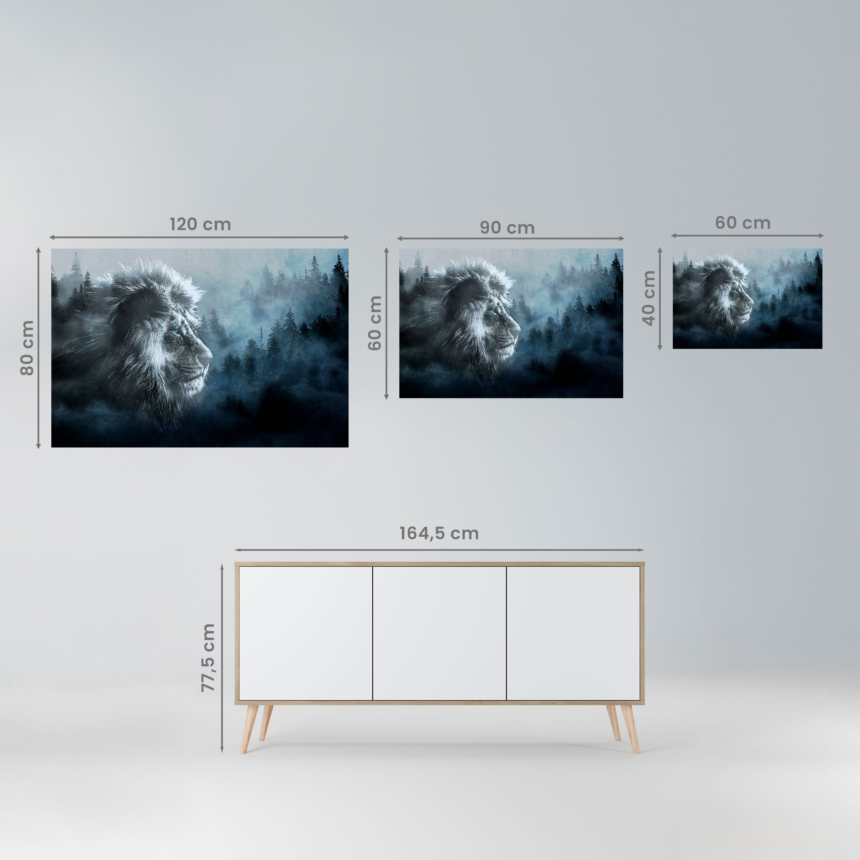 FROSTED ROYALTY Horizontales Poster zum Abziehen und Aufkleben