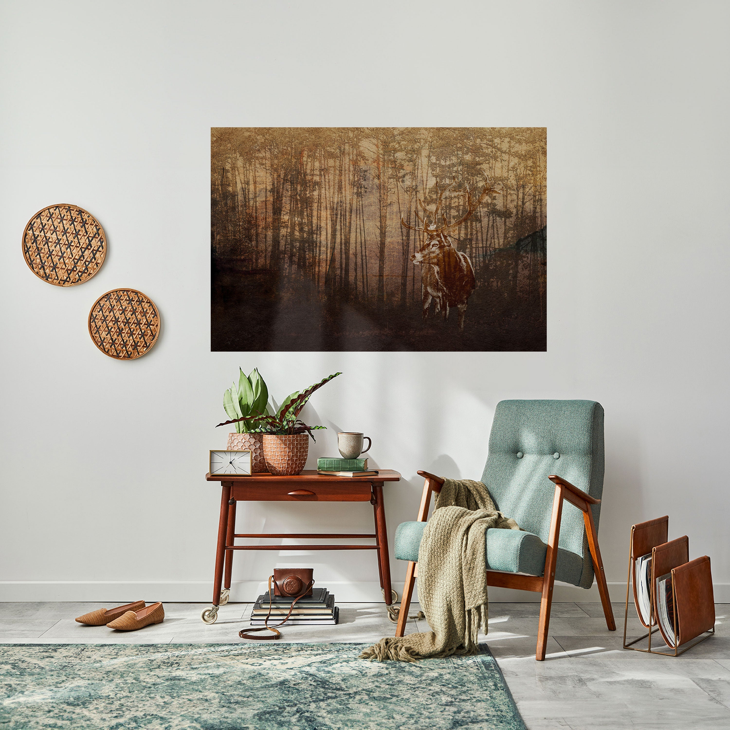 WHISPERING WOODS MYSTIQUE Horizontales Poster zum Abziehen und Aufkleben