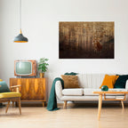 WHISPERING WOODS MYSTIQUE Selbstklebendes Horizontal-Poster