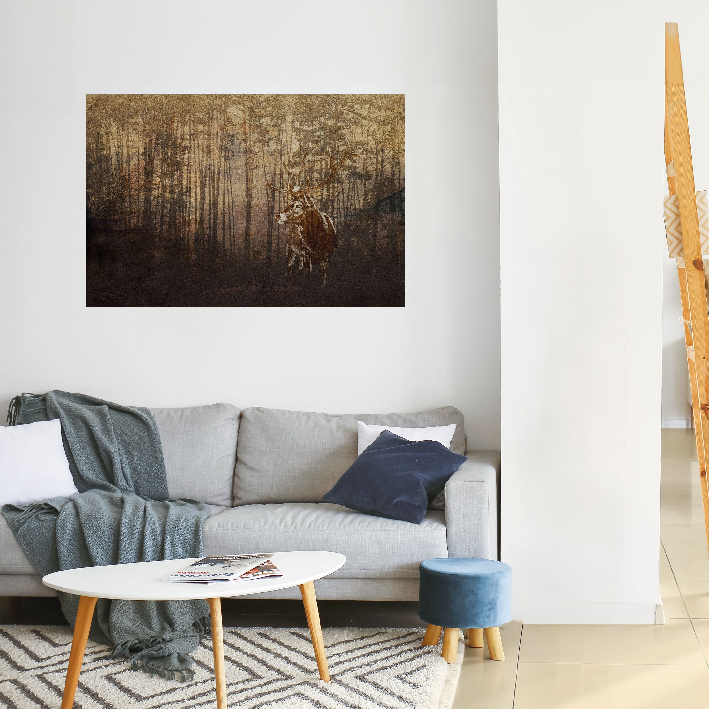 WHISPERING WOODS MYSTIQUE Horizontales Poster zum Abziehen und Aufkleben