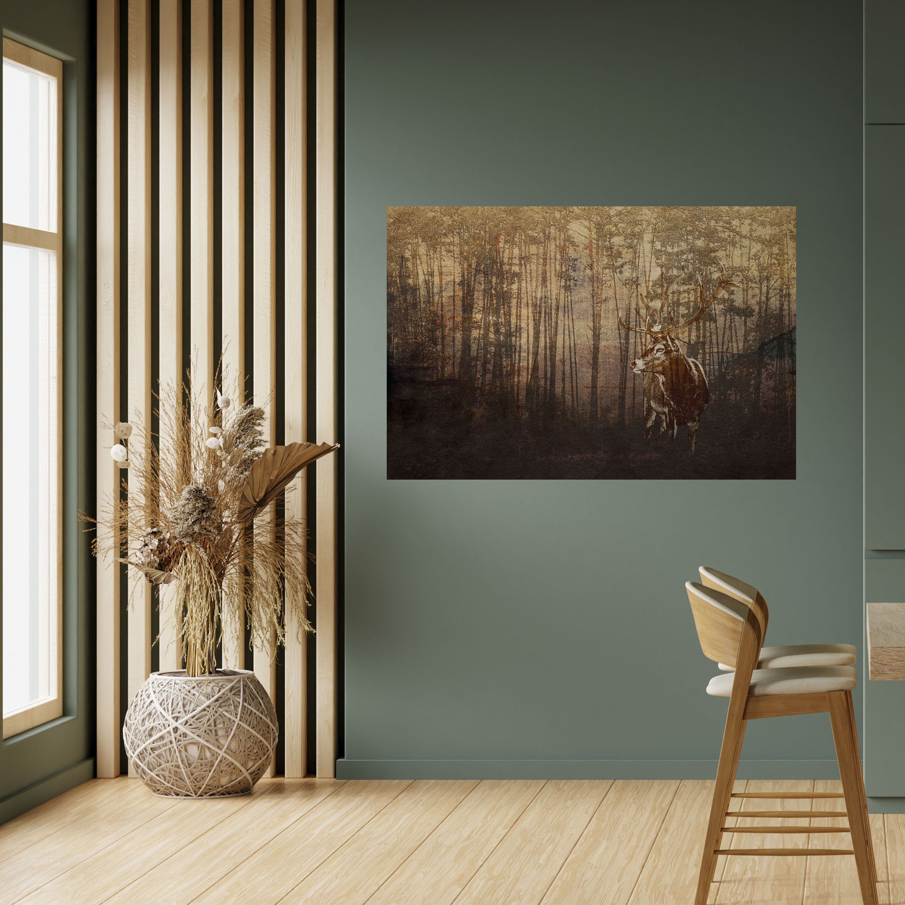 WHISPERING WOODS MYSTIQUE Horizontales Poster zum Abziehen und Aufkleben