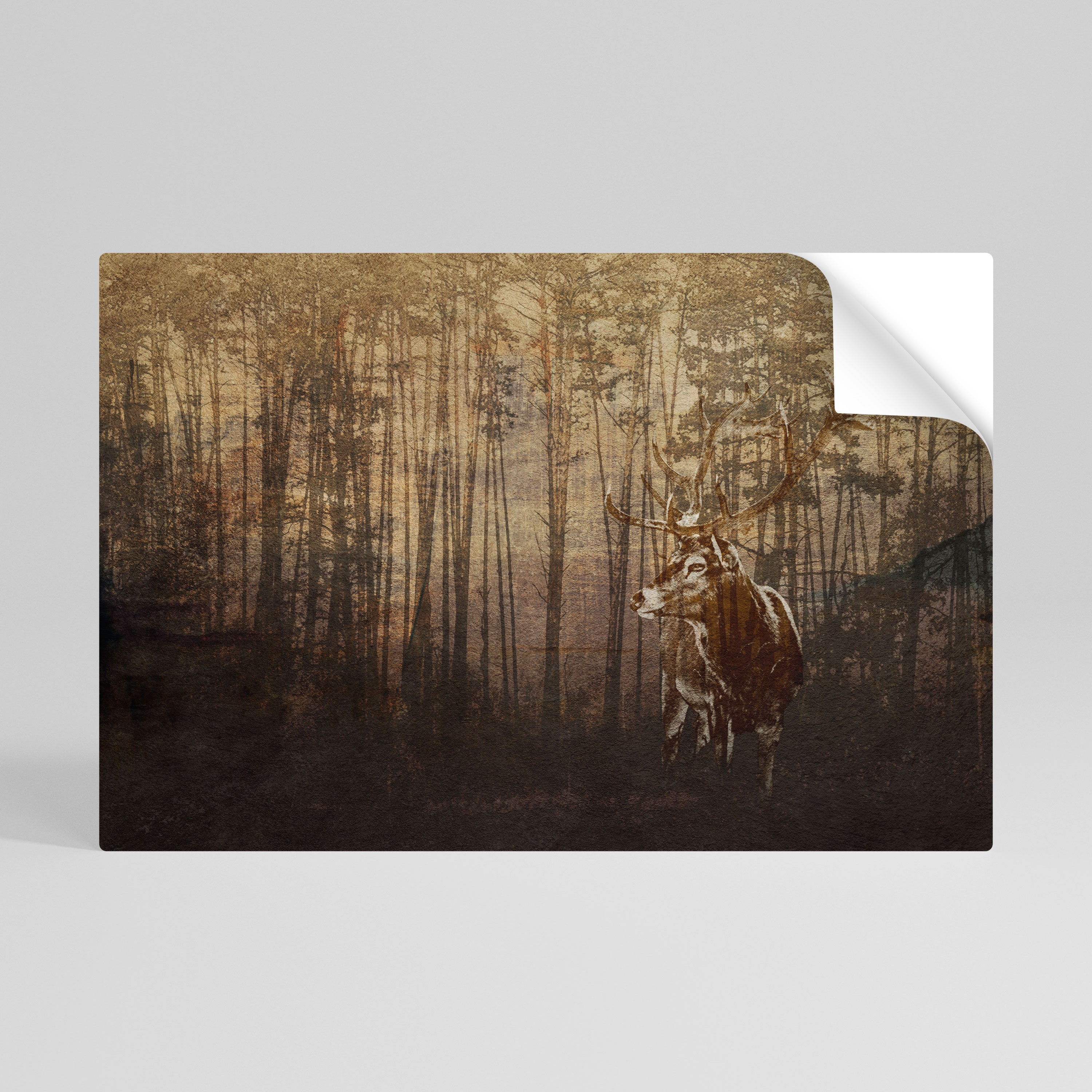 WHISPERING WOODS MYSTIQUE Horizontales Poster zum Abziehen und Aufkleben
