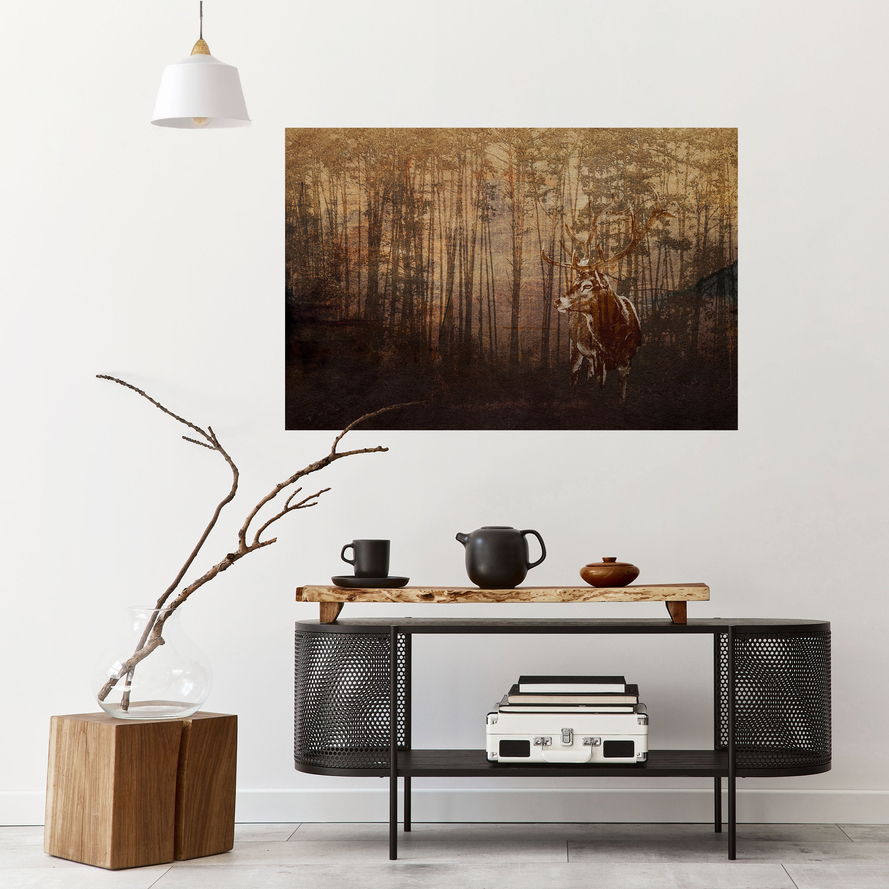 WHISPERING WOODS MYSTIQUE Horizontales Poster zum Abziehen und Aufkleben