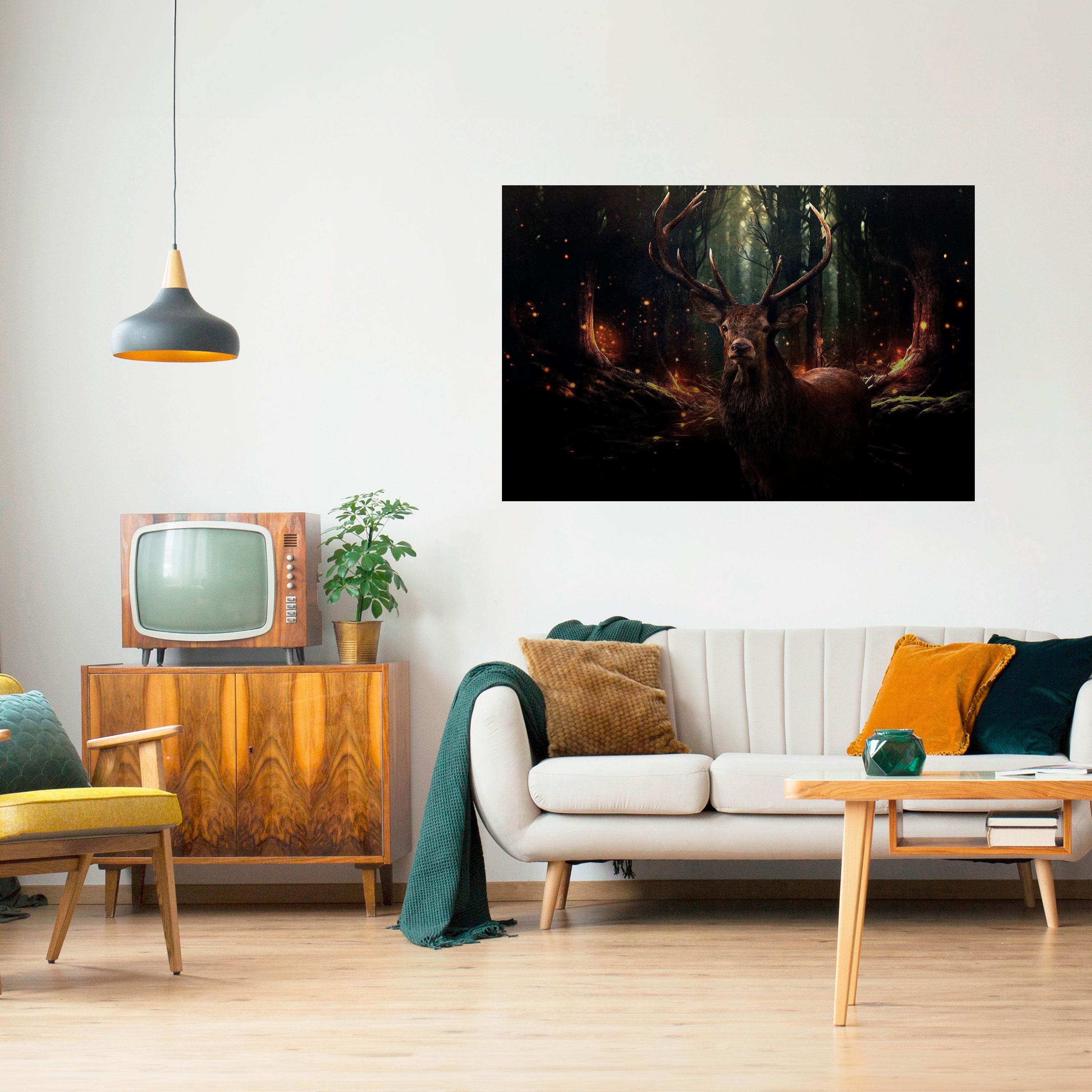 ENCHANTED FOREST GUARDIAN Horizontales Poster zum Abziehen und Aufkleben