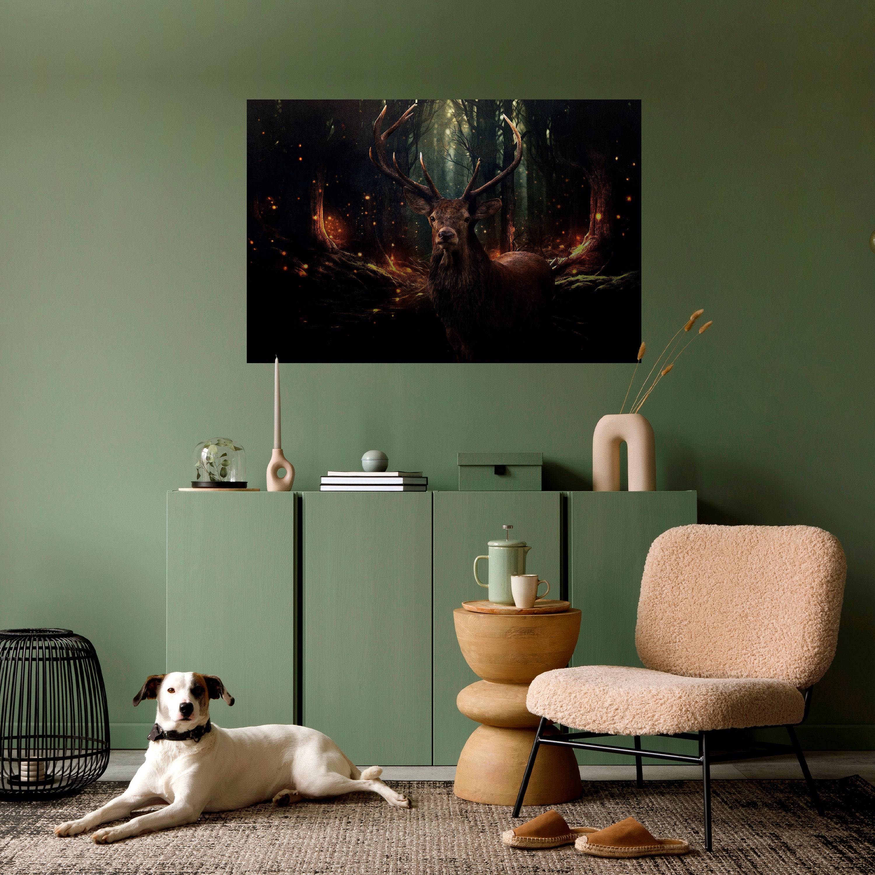 ENCHANTED FOREST GUARDIAN Horizontales Poster zum Abziehen und Aufkleben