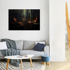ENCHANTED FOREST GUARDIAN Selbstklebendes Horizontal-Poster