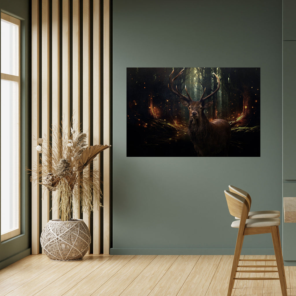 ENCHANTED FOREST GUARDIAN Horizontales Poster zum Abziehen und Aufkleben